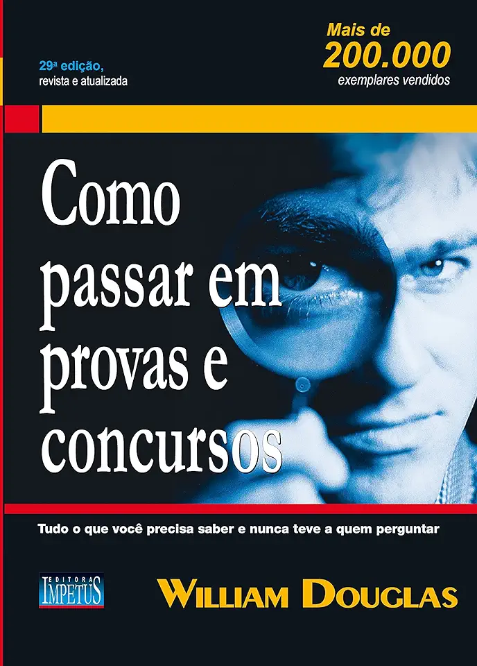 Capa do Livro Como Passar Em Provas e Concursos - William Douglas