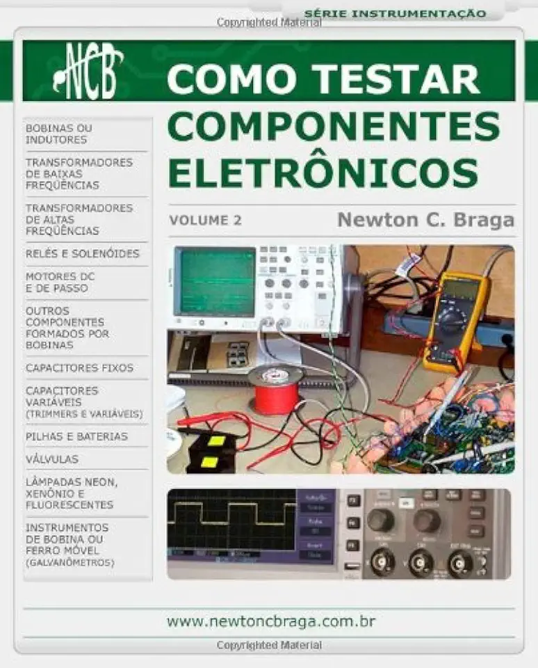 Capa do Livro Como testar componentes eletrônicos - volume 2 - Newton C. Braga