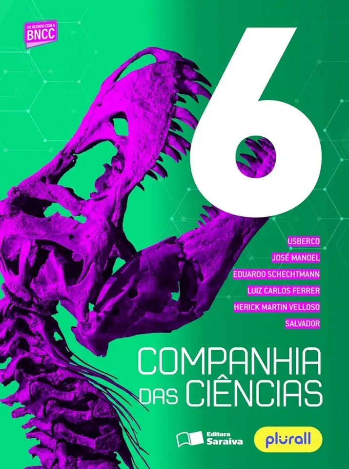 Capa do Livro Companhia das Ciencias 6 Ano - Usberco Salvador