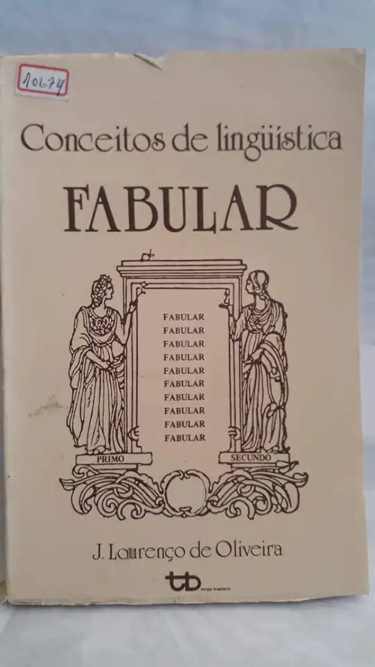 Capa do Livro Conceitos de Linguística Fabular - J. Lourenço de Oliveira