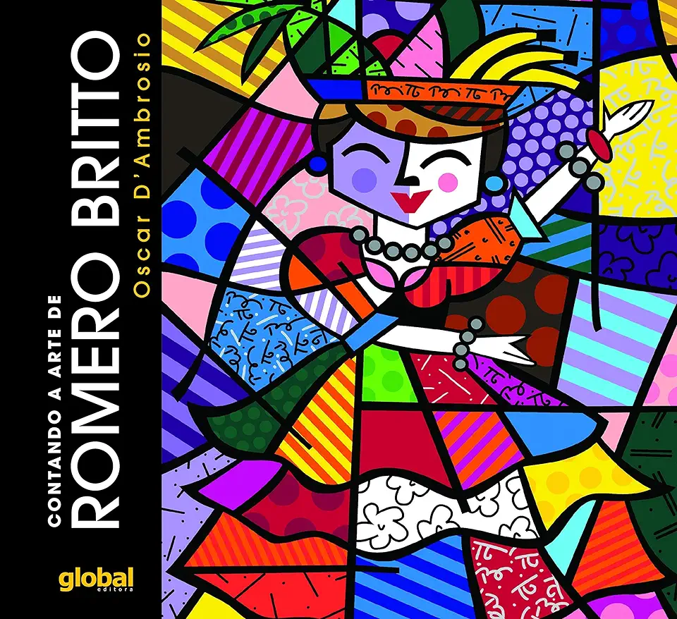 Capa do Livro Contando a Arte de Romero Britto - Oscar Dambrosio