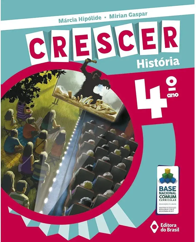 Capa do Livro Crescer história - 4 ano - Hipólide, Márcia