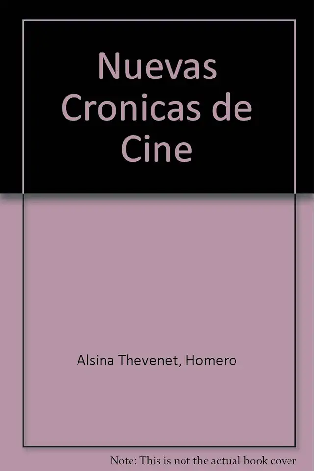 Capa do Livro Crónicas de Cine - Homero Alsina Thevenet