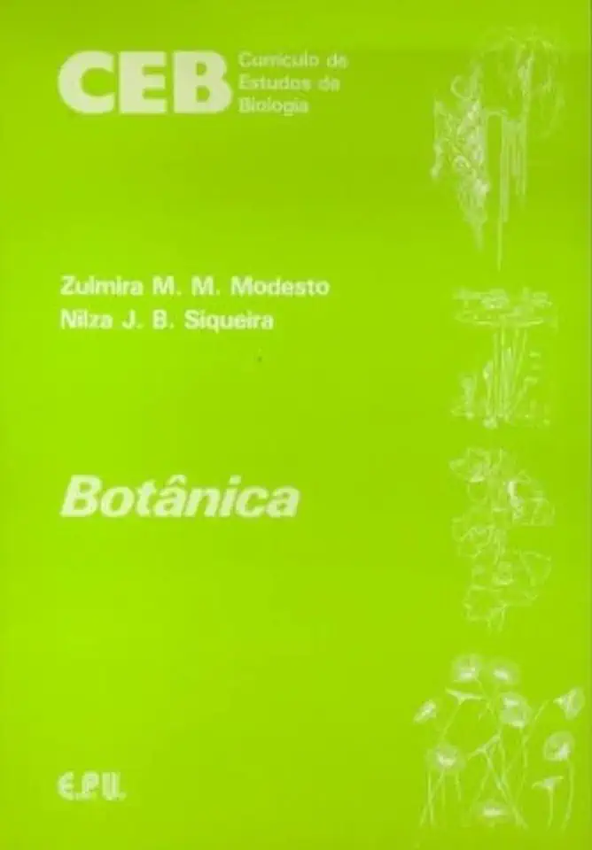 Capa do Livro Curriculo de Estudos de Biologia Botanica - Zulmira M M Modesto Nilza J B Siqueira