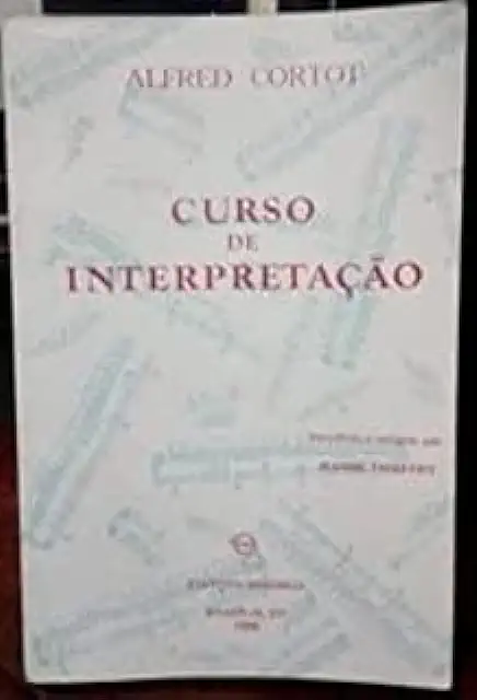 Capa do Livro Curso de Interpretacao - Alfred Cortot