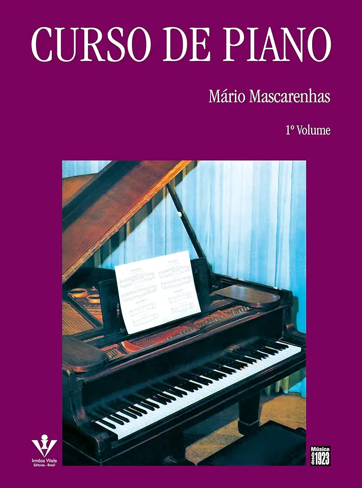 Capa do Livro Curso de Piano - Volume 1 - Mário Mascarenhas