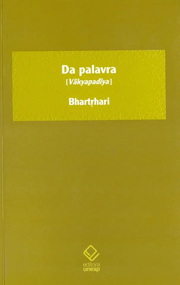 Capa do Livro Da Palavra - Bhartrhari