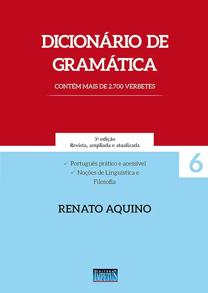 Capa do Livro Dicionário de Gramática - Renato Aquino