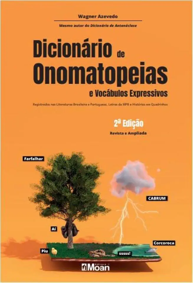 Capa do Livro Dicionário de Onomatopeias e Vocábulos Expressivos - Wagner Azevedo