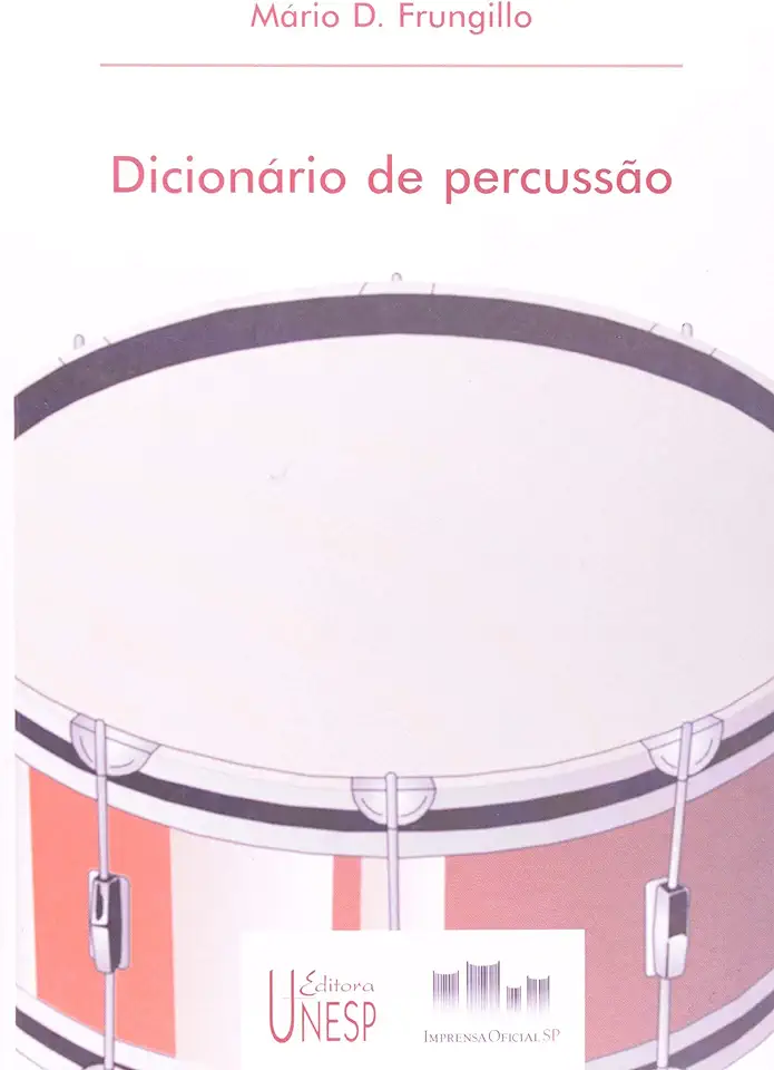 Capa do Livro Dicionário de Percussão - Mário D. Frungillo