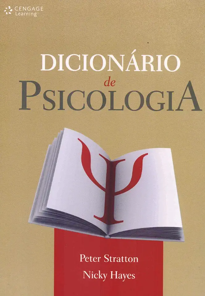 Capa do Livro Dicionário de Psicologia - Peter Stratton & Nicky Hayes