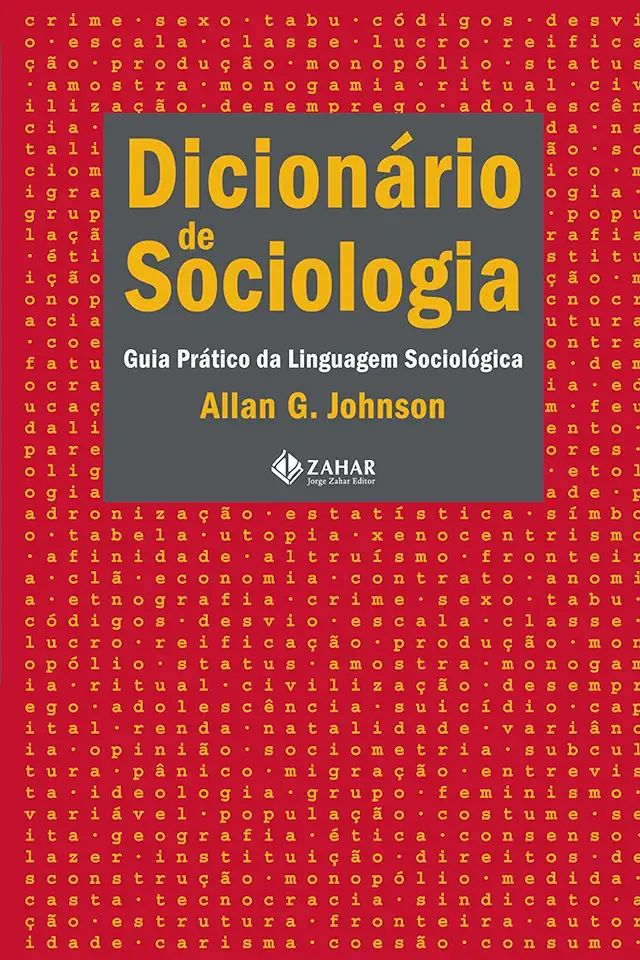 Capa do Livro Dicionário de Sociologia - Allan G. Johnson