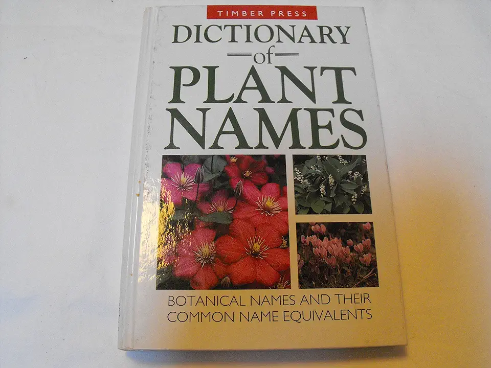 Capa do Livro Dictionary of Plant Names - Allen J. Coombes