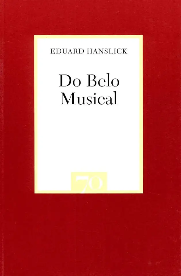 Capa do Livro Do Belo Musical - Eduard Hanslick