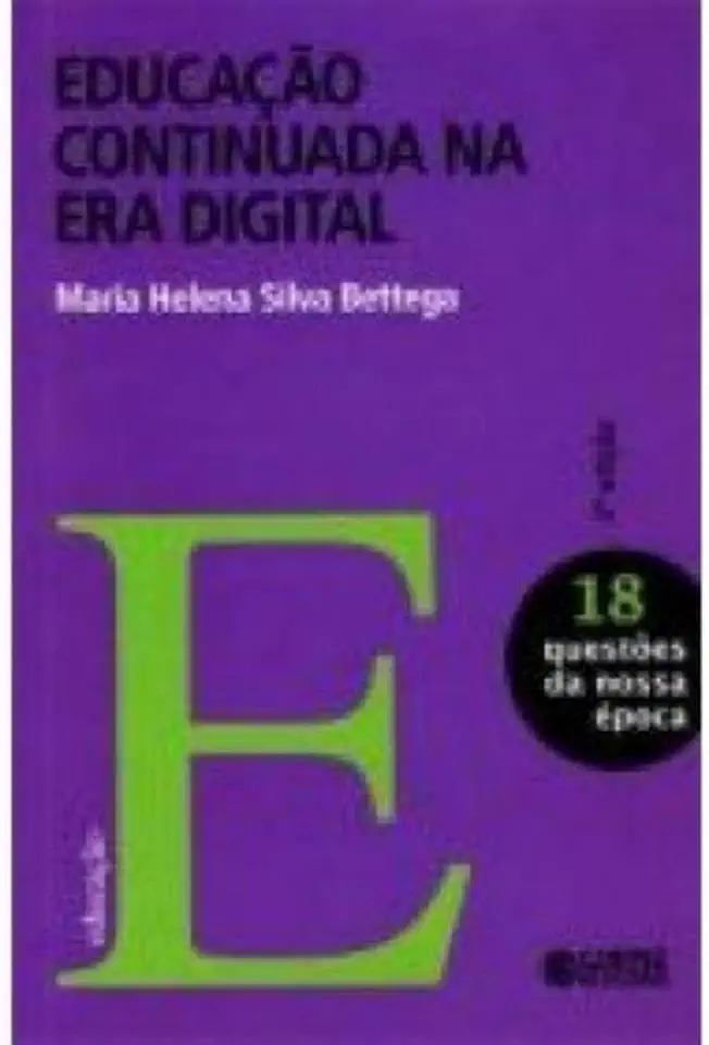 Capa do Livro Educação Continuada na era Digital - Maria Helena Bettega