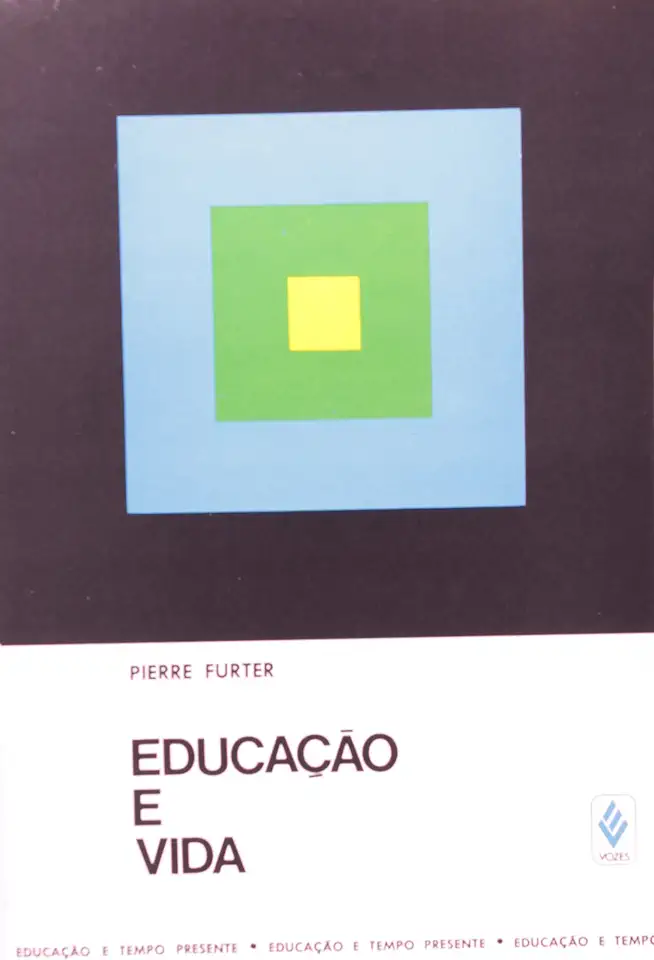 Capa do Livro Educação e Vida - Pierre Furter