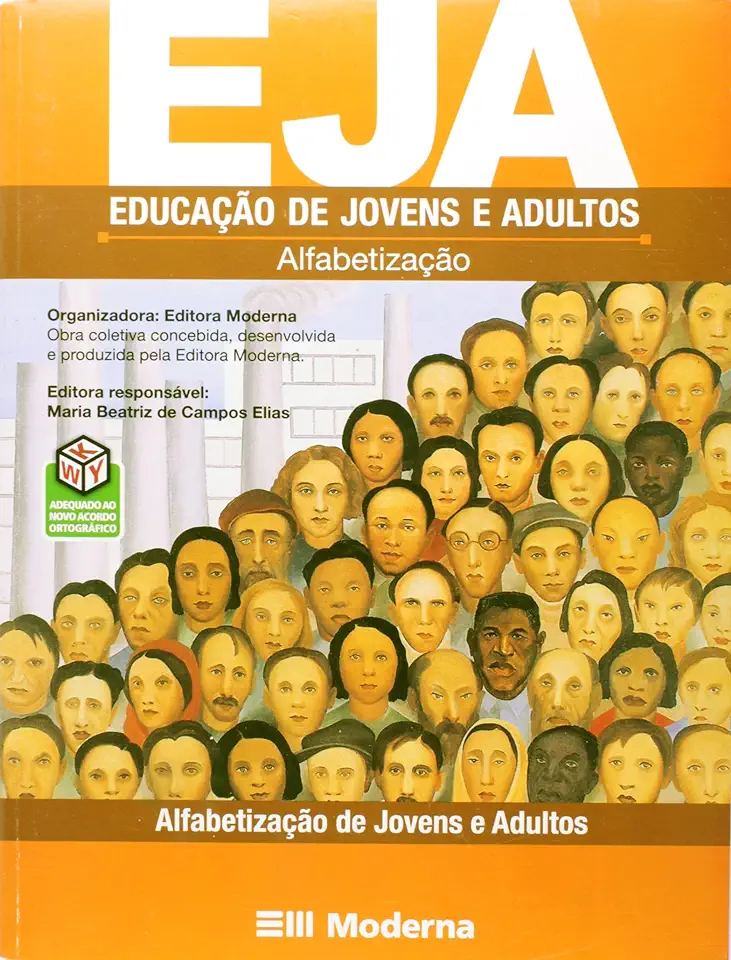 Capa do Livro Eja Educação de Jovens e Adultos Alfabetização - Maria Beatriz de Campos Elias