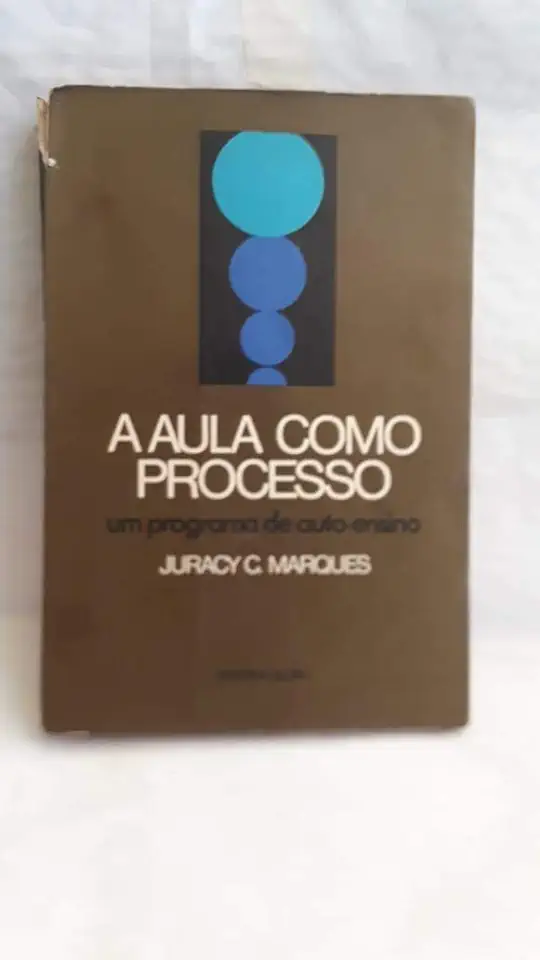 Capa do Livro A Aula Como Processo - Juracy C. Marques