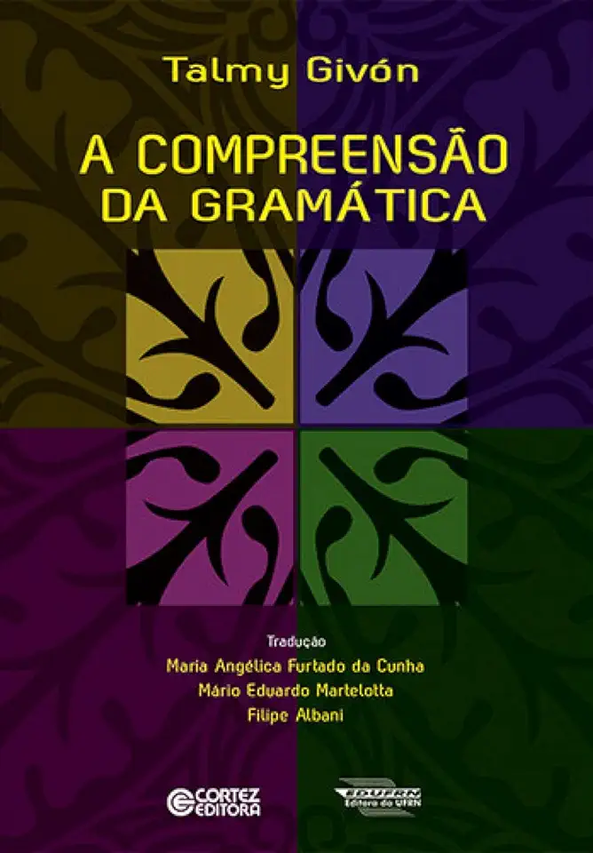 Capa do Livro A Compreensão da Gramática - Talmy Givón