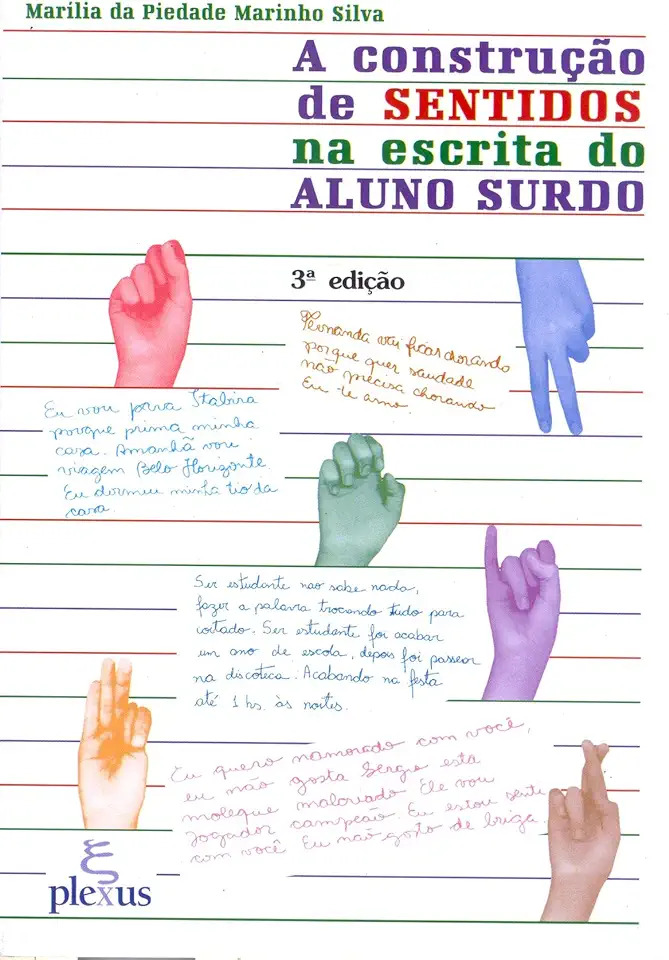 Capa do Livro A Construção de Sentidos na Escrita do Aluno Surdo - Marilia da Piedade Marinho Silva