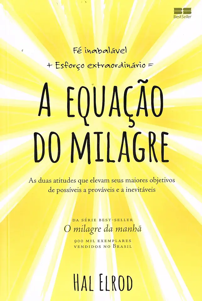 Capa do Livro A Equação do Milagre - Hal Elrod