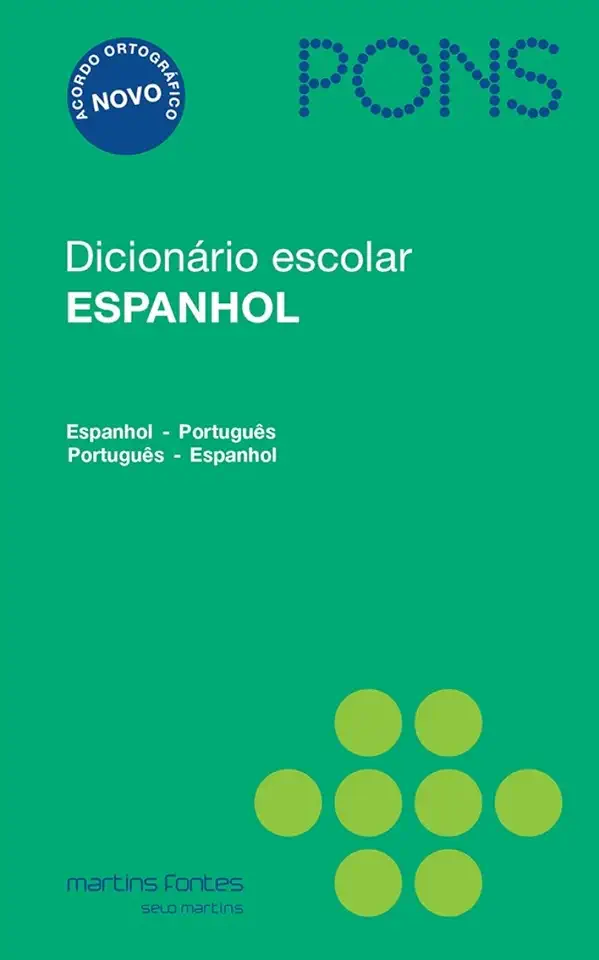 Capa do Livro dicionario escolar espanhol - pons