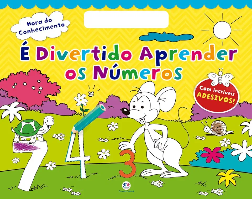 Capa do Livro É divertido aprender os números - Com adesivos incríveis - Ciranda Cultural