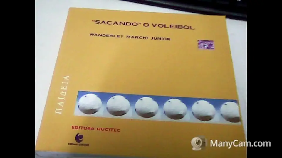 Capa do Livro ´sacando´´ o Voleibol - Wanderley Marchi Junior