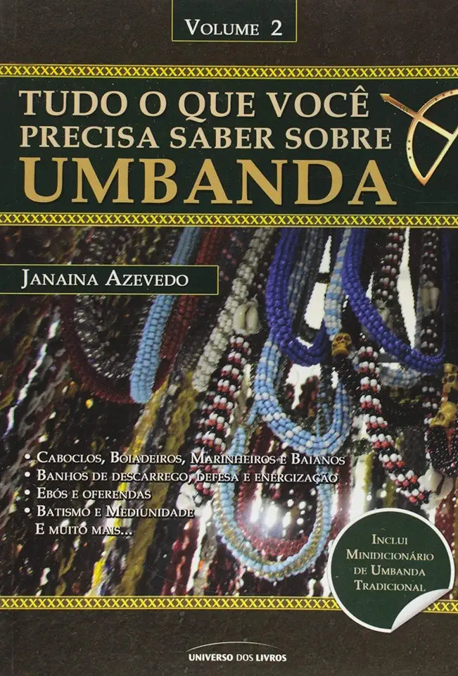 Capa do Livro Tudo o que Voce Precisa Saber Sobre Umbanda Vol. 2 - Janaina Azevedo