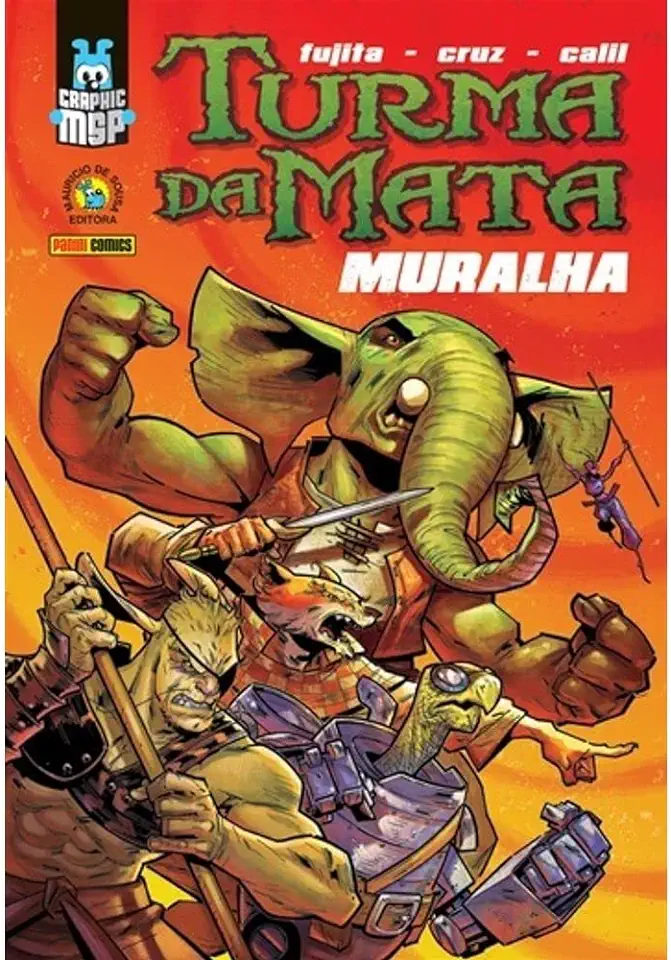 Capa do Livro Turma da Mata - Muralha - Fujita - Cruz - Calil