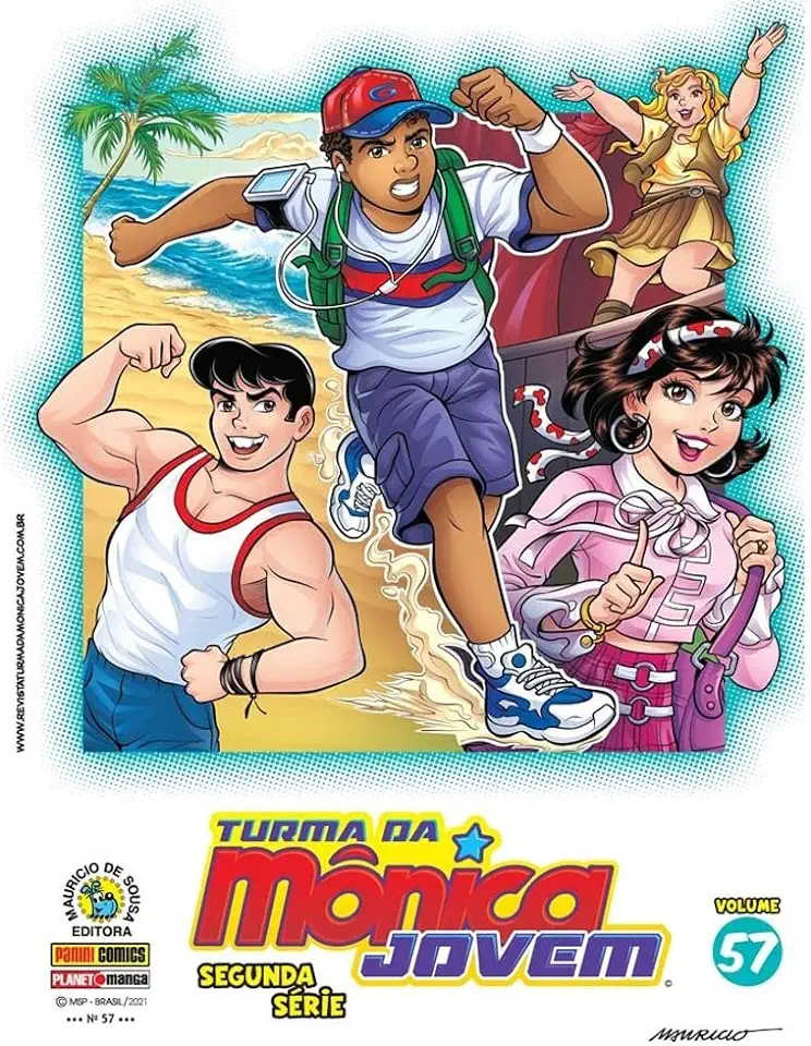 Capa do Livro Turma da Mônica Jovem Reedição Vol. 57 - Maurício de Sousa