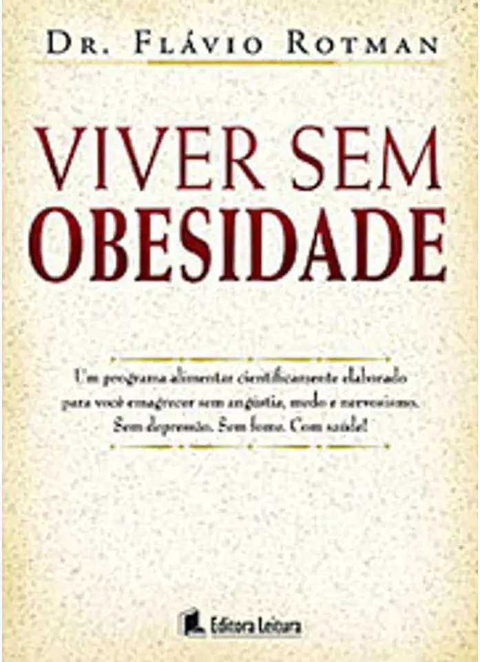 Capa do Livro Viver sem Obesidade - Dr. Flávio Rotman