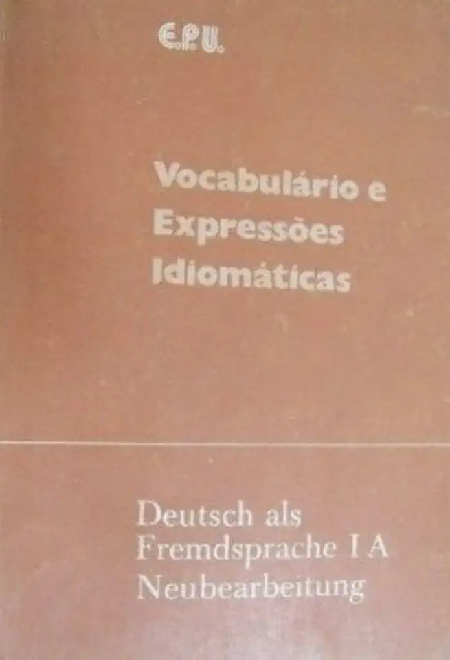 Capa do Livro Vocabulário e Expressões Idiomáticas - Andrea Fairman