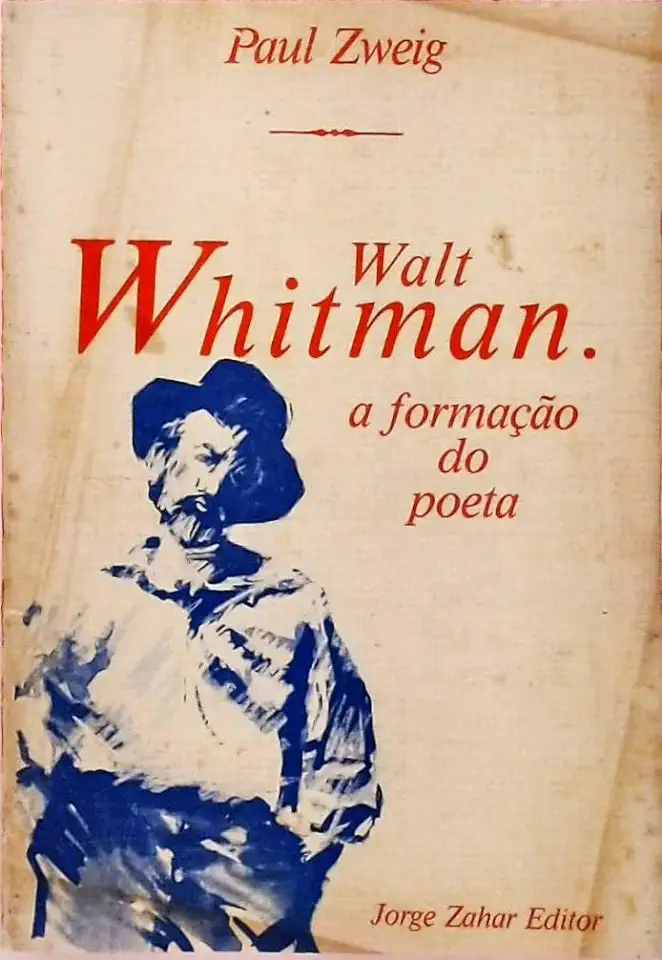 Capa do Livro Walt Whitman. a Formação do Poeta - Paul Zweig