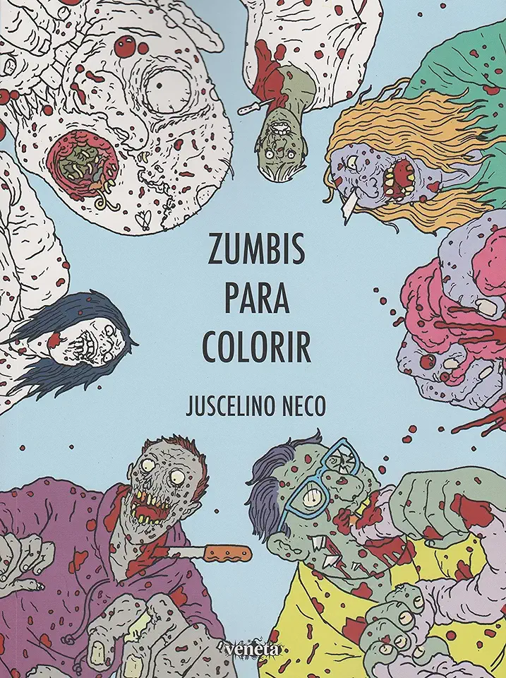 Capa do Livro Zumbis Para Colorir - Juscelino Neco