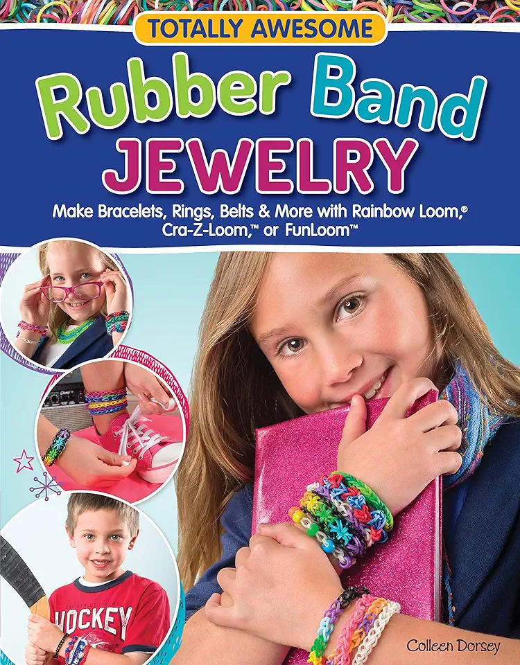 Capa do Livro Rubber Band Jewelry - Totally Awesome - Make Bracelets/ Rings Belts