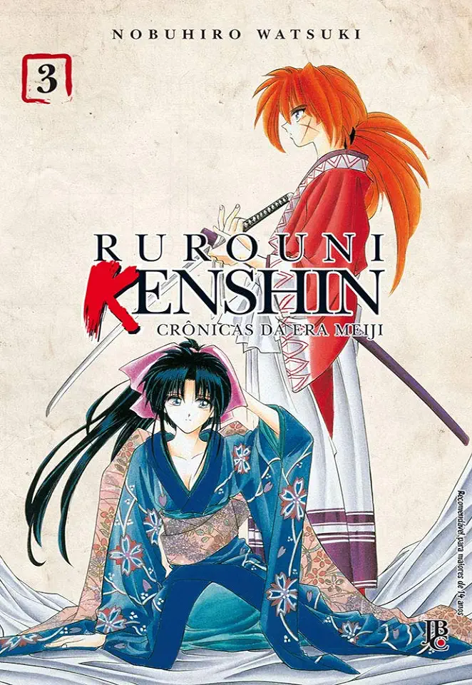 Capa do Livro Rurouni Kenshin: Crônicas da Era Meiji - Vol.3 - Nobuhiro Watsuki