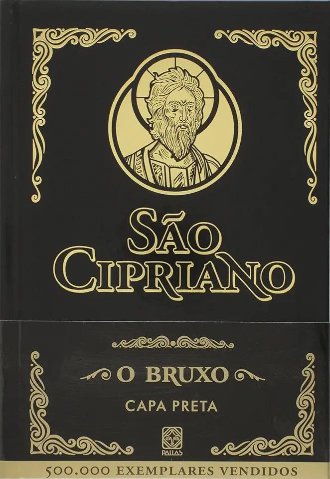 Capa do Livro São Cipriano o Bruxo- Capa Preta - São Cipriano