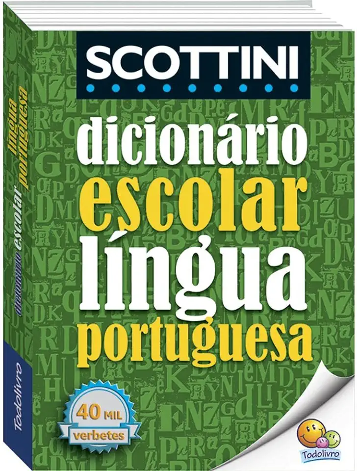 Capa do Livro Scottini - Dicionario Escolar da Lingua Portuguesa - Scottini