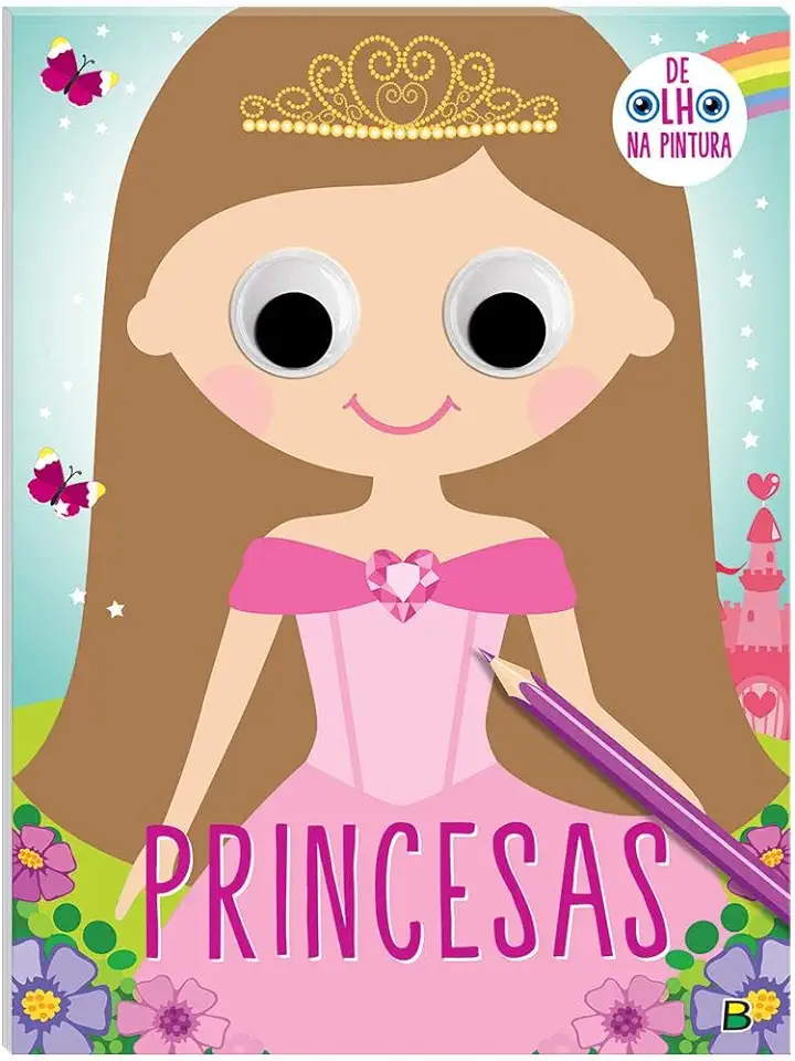 Capa do Livro Se Olho na Pintura - Princesas - Brasileitura