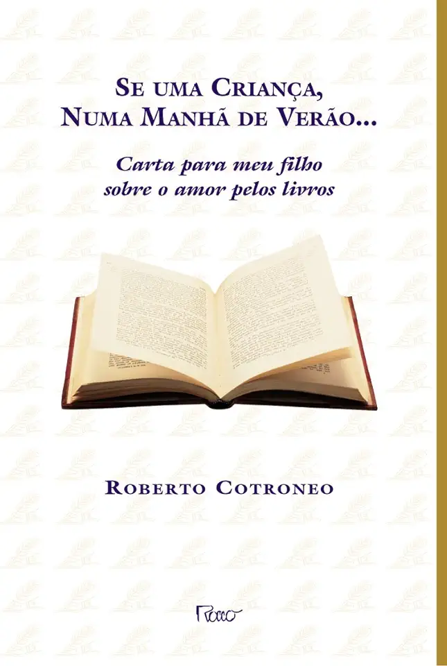 Capa do Livro Se uma Criança, numa Manhã de Verão... - Roberto Cotroneo