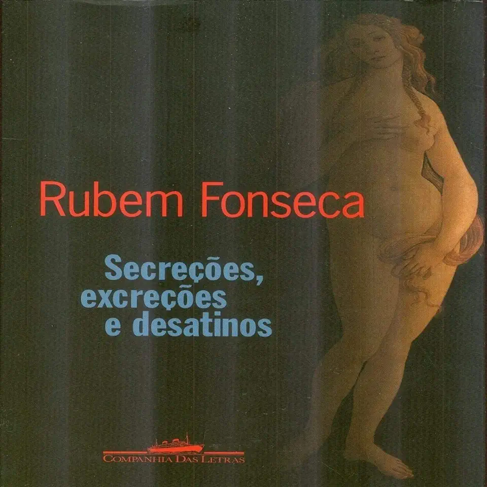 Capa do Livro Secreções, Excreções e Desatinos - Rubem Fonseca