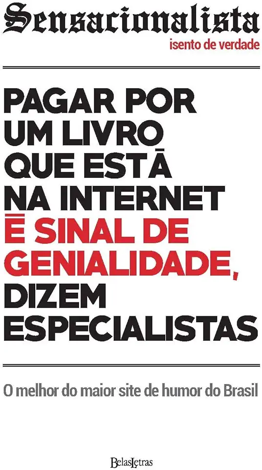 Capa do Livro Sensacionalista - Leonardo Lanna