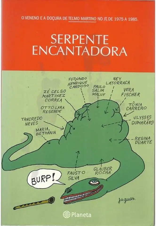 Capa do Livro Serpente Encantadora - Telmo Martino