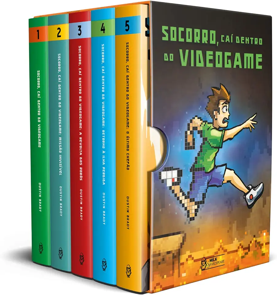 Capa do Livro Socorro, Caí Dentro do Videogame - Brady, Dustin