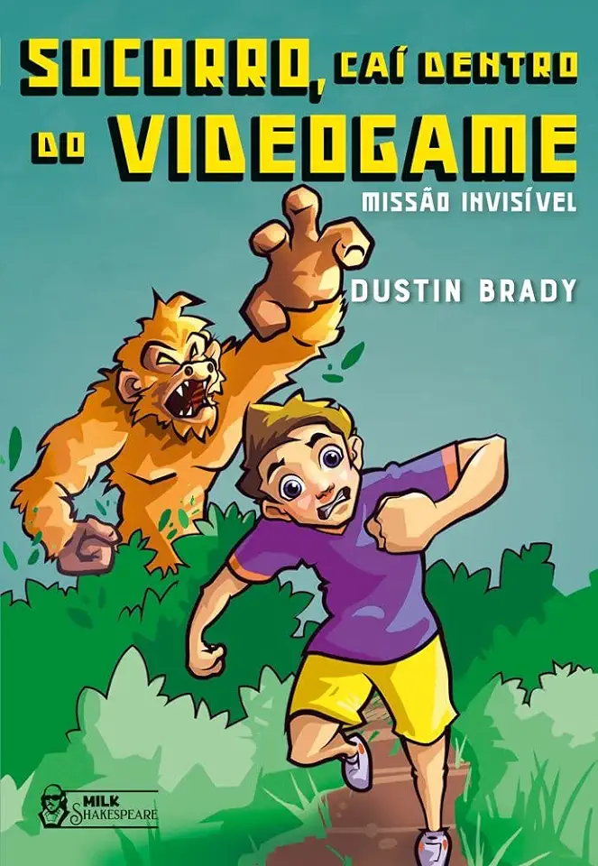 Capa do Livro Socorro, Caí Dentro Do Videogame - Missão Invisível - Dustin Brady