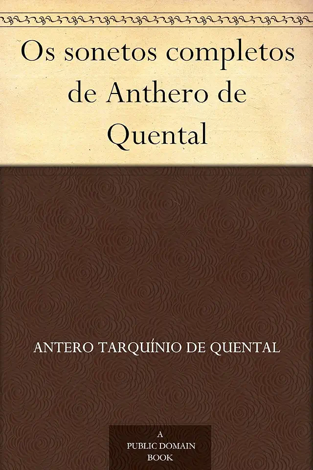 Capa do Livro Sonetos - Antero de Quental