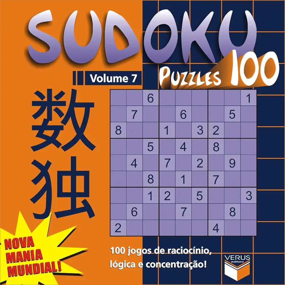 Capa do Livro Sudoku Puzzles 100 - Vol. 6 - Verus