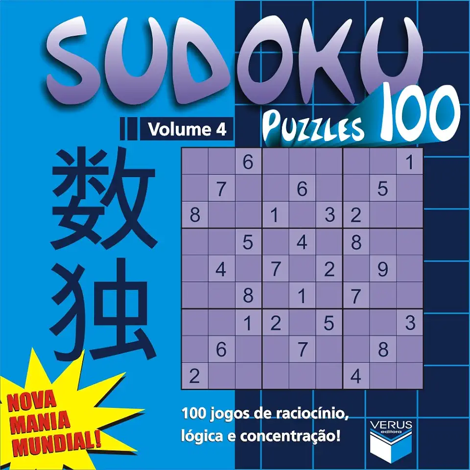 Capa do Livro Sudoku Puzzles 100 - Volume 4 - Vários Autores