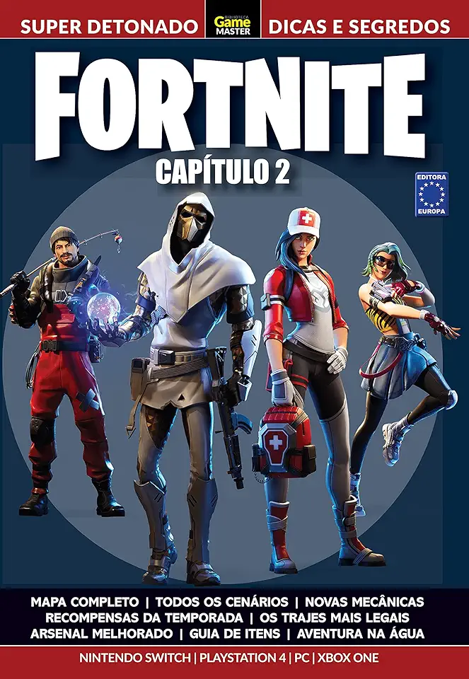 Capa do Livro Super Detonado Dicas E Segredos - Fortnite Capítulo 2 - Super Detonado - Editora Europa